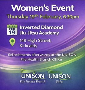  UNISON Fife & Fife Health Branch Women’s Group – Women’s Event