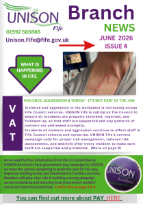 Out Now – Latest Edition of UNISON Fife Branch Newsletter